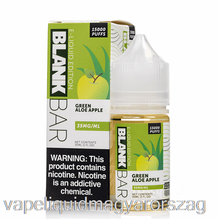 Zöld Aloe Alma - üres Rúdsók - 30 Ml 35 Mg-os Vape Toll